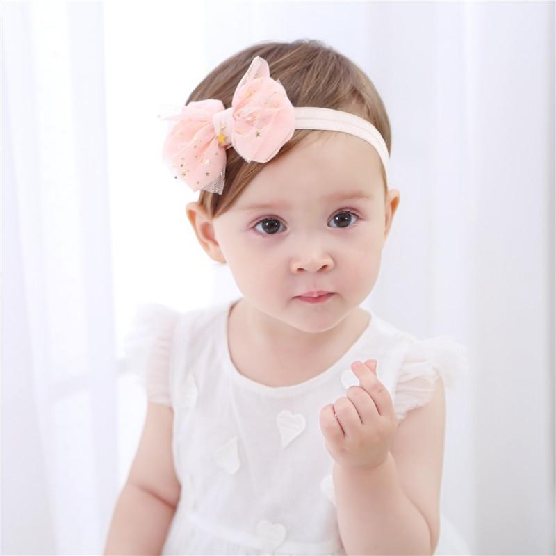 Băng đô - turban ren đính hoa xinh xắn cho bé gái từ 0 đến 3 tuổi, nhiều mẫu