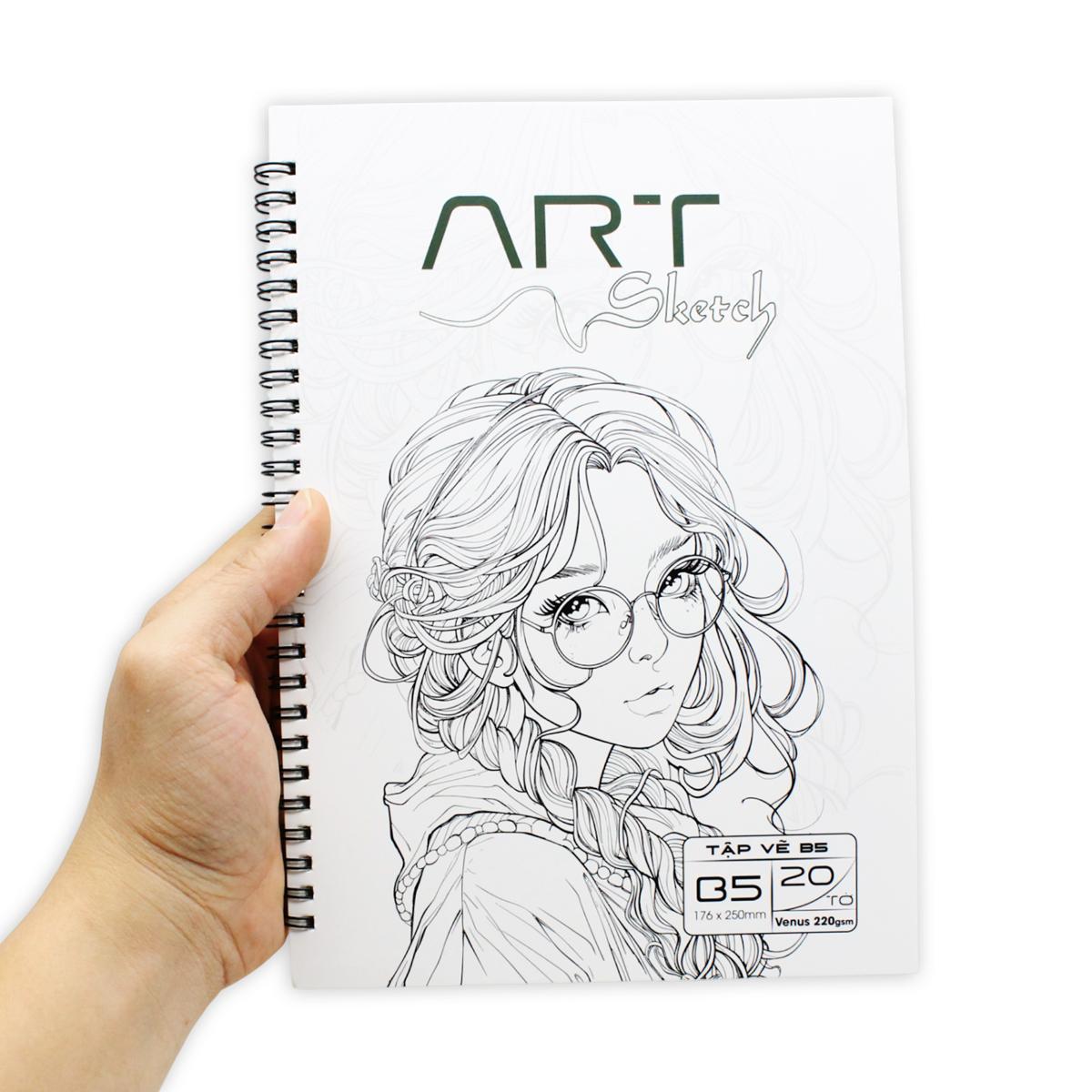 Tập Vẽ Lò Xo Art Sketch B5 - 40 Trang 220 - The Sun 03