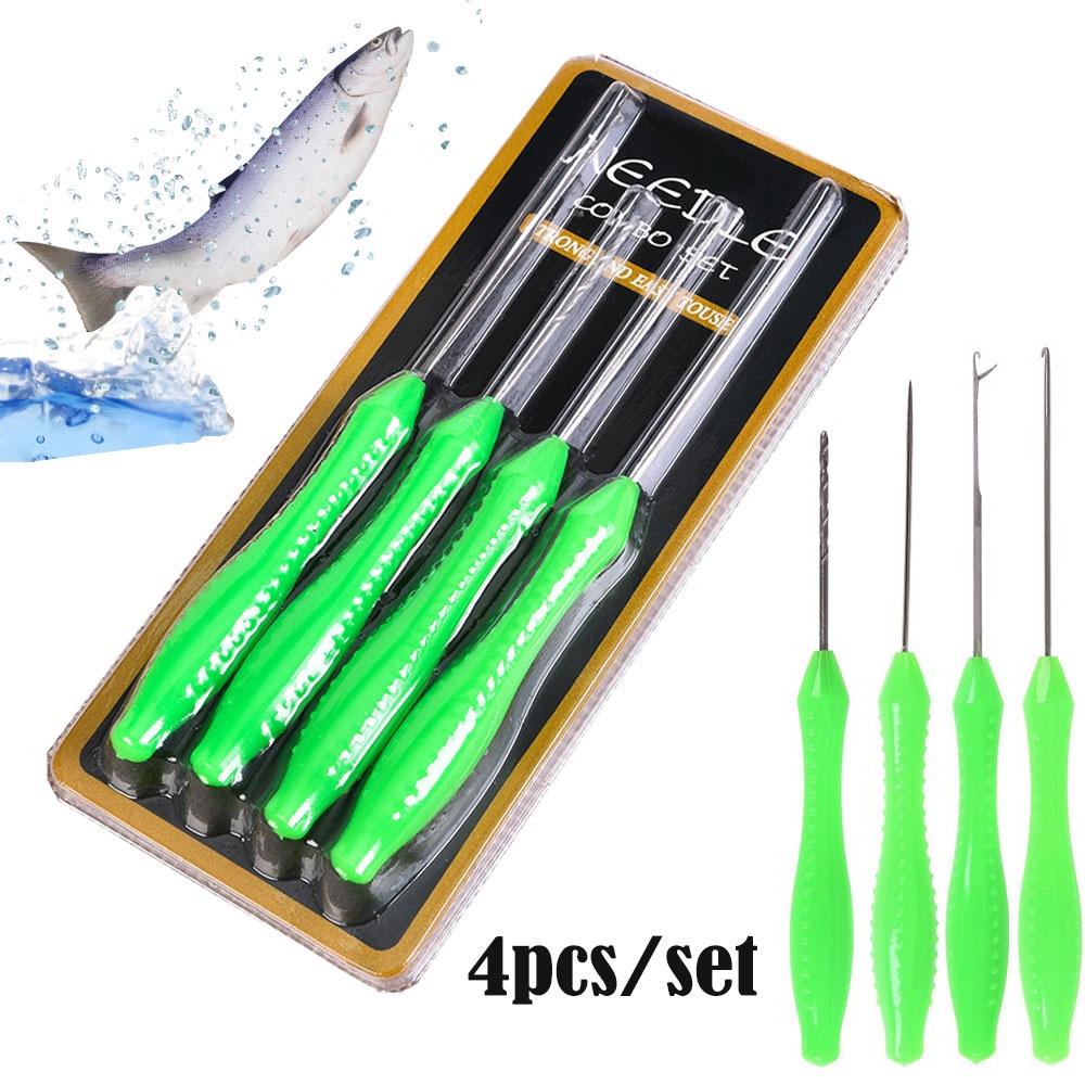 4pcs Carp Fishing Tools Rigging Baiting Needles Threading Bait Accessories Fishing Lure Tool Bait-piercing Needle Fishing Tackle