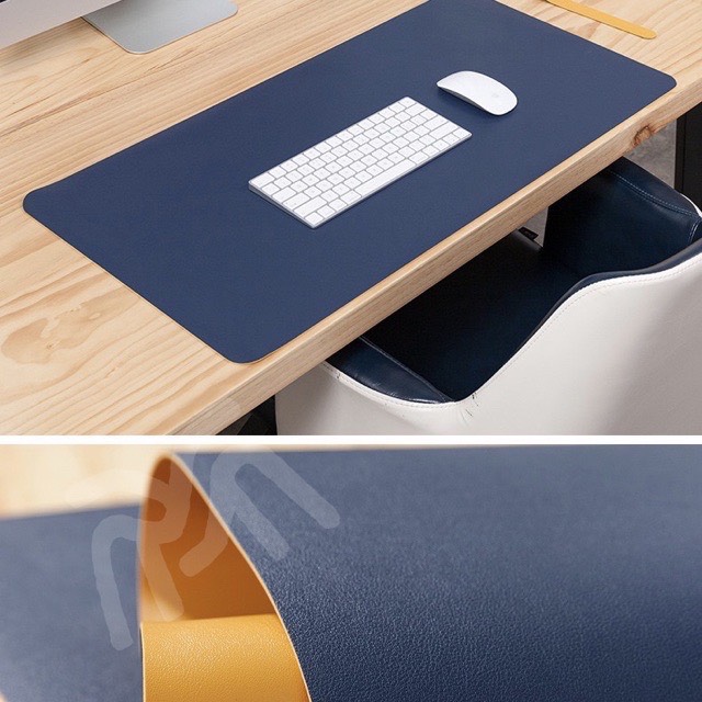 Thảm da trải bàn làm việc deskpad 90 X 45 CM hai mặt, hai màu