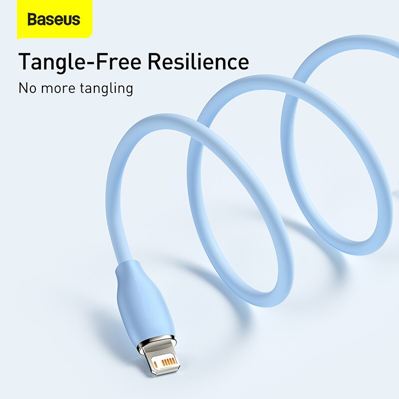 Cáp sạc nhanh USB to iP 2.4A Baseus Jelly Liquid Silica Gel Fast Charging Data Cable- hàng chính hãng