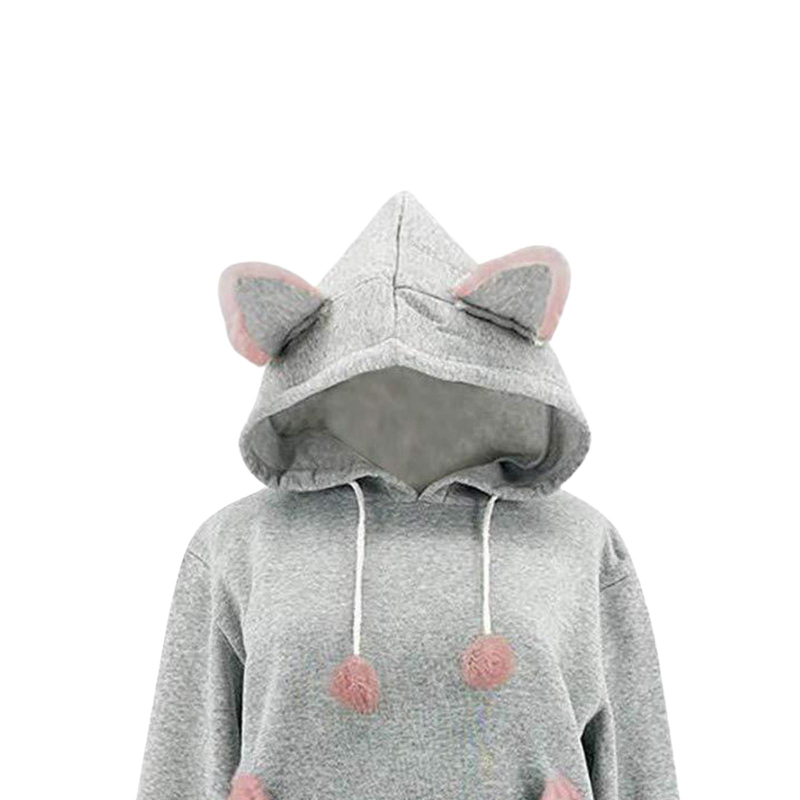 Womens Pet Hoodies Pullover Sweatshirt Oversized Cat Hoodies Pet Holder Cat Dog Pouch Carriers