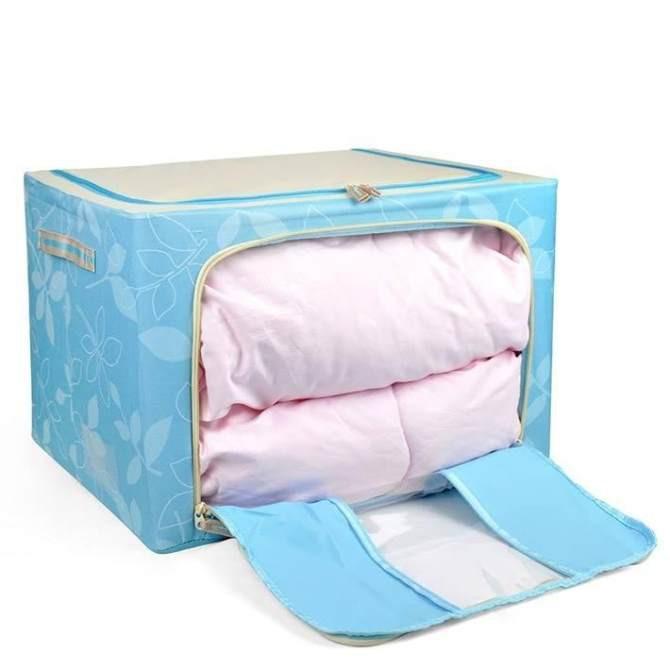 Hộp đựng quần áo, chăn màn khung thép chắc chắn có thể gấp gọn tiện lợi