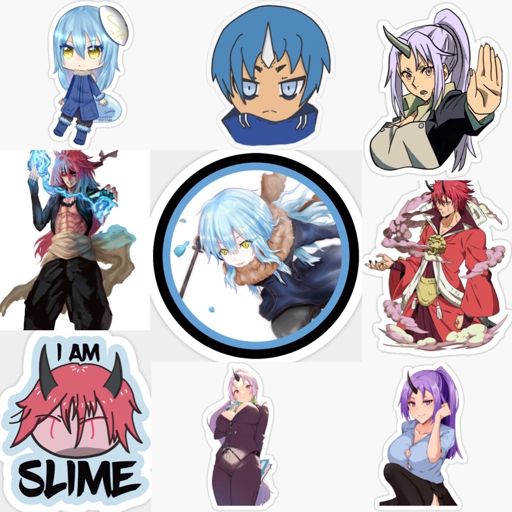 Ảnh Sticker Tensei Shitara Slime Datta ken 30-60 cái ép lụa khác nhau