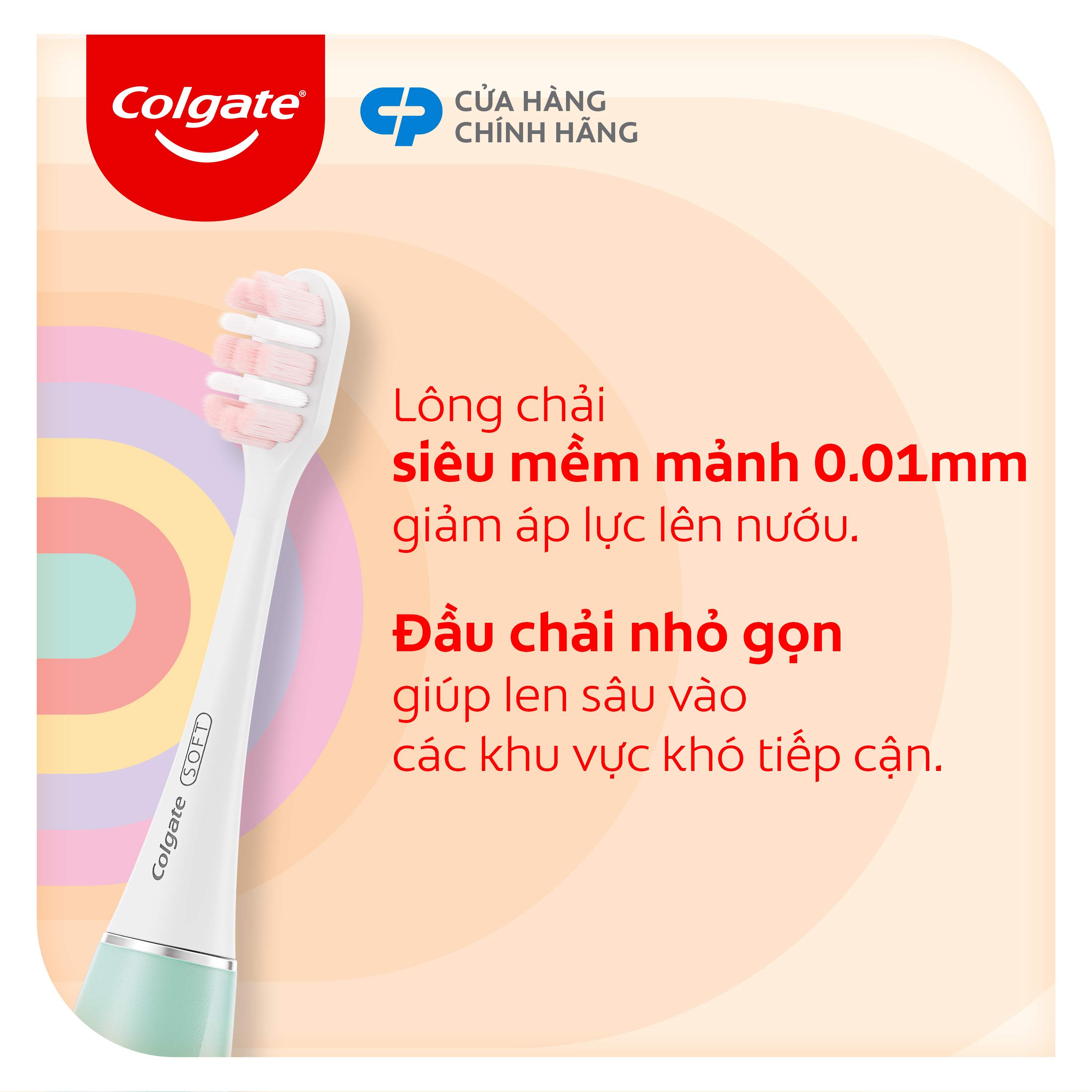 Đầu thay Bàn chải điện Colgate MỚI - Chăm sóc nướu tối ưu