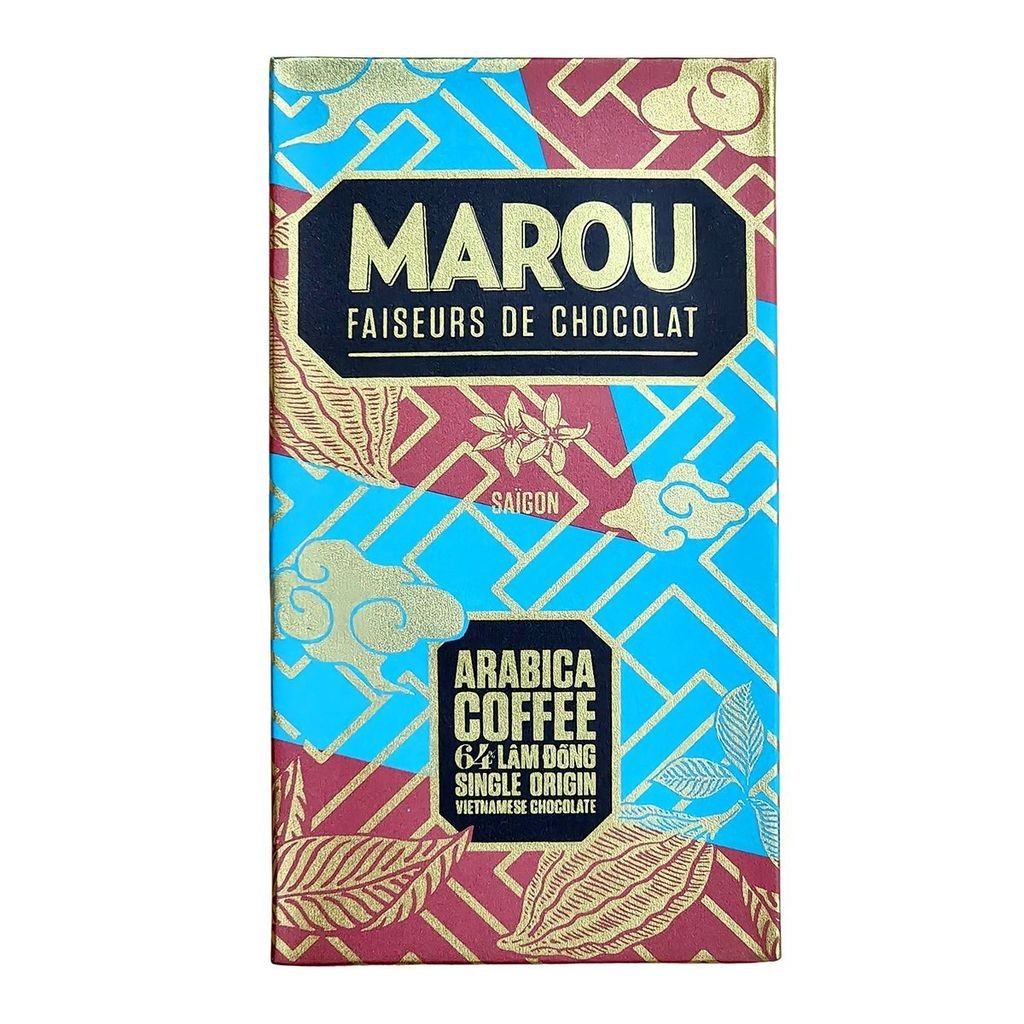Sô cô la Vị Cà Phê Arabica 64% MAROU Arabica Coffee Lam Dong - 80g