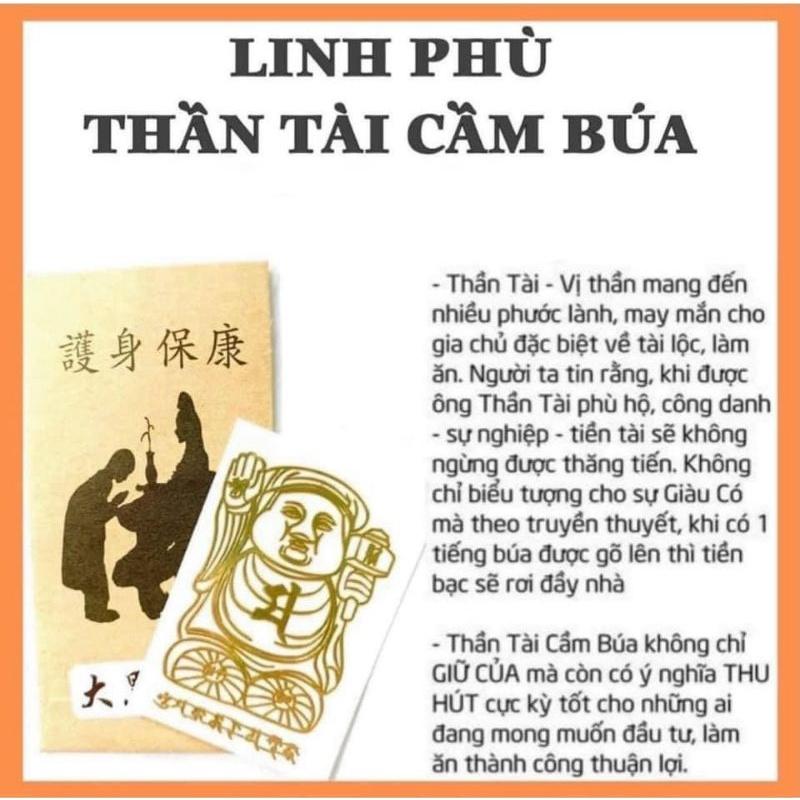 linh phù dán điện thoại may mắn