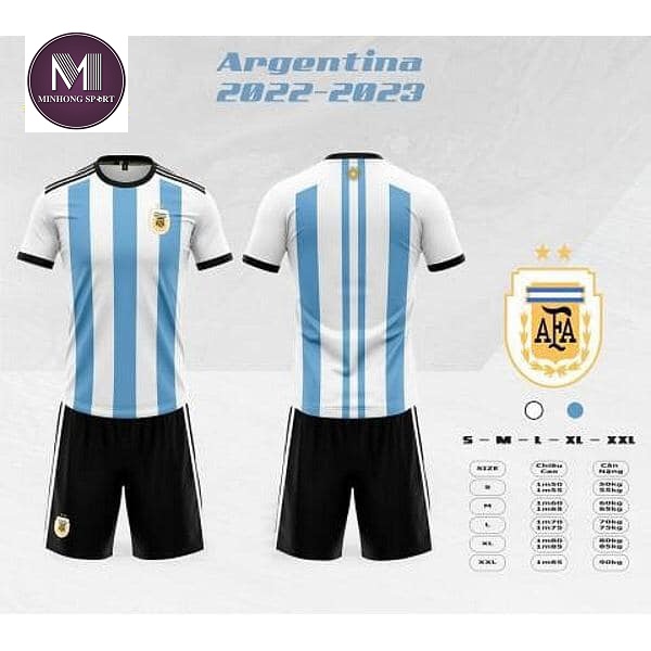 Bộ Quần Áo Bóng Đá Người Lớn Đội Tuyển Quốc Gia – Argentina