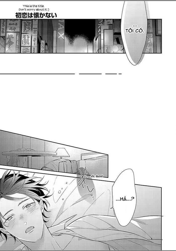 tôi không nhớ mối tình đầu của mình chapter 1 16