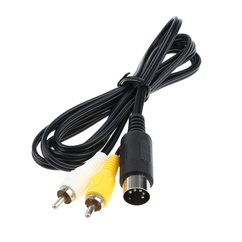1.8m AV RCA Composite Audio Video Cable TV Lead for Console