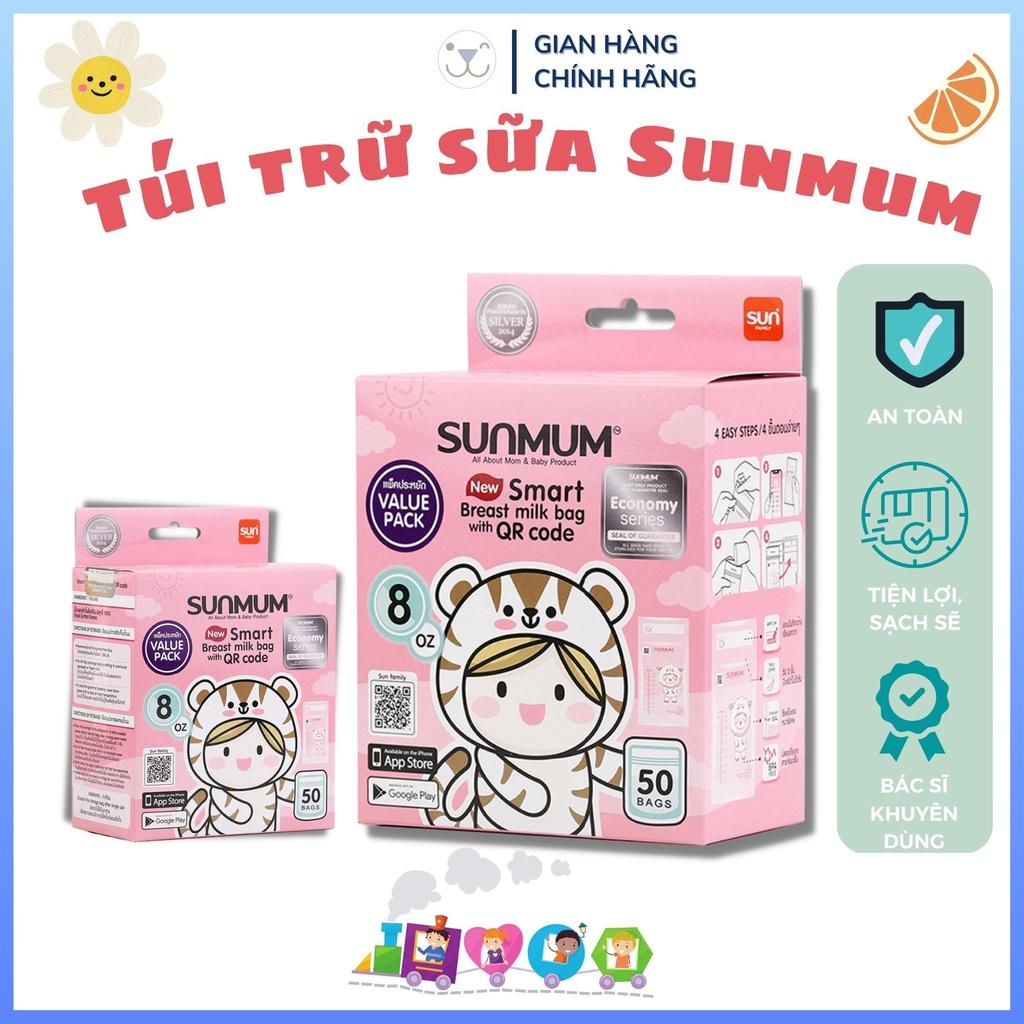 Túi Trữ Sữa SUNMUM Economy Series 100ml-240ml Khoá Zip 3 Lớp Chắc Chắn Giúp Bảo Quản Sữa An Toàn Cho Bé