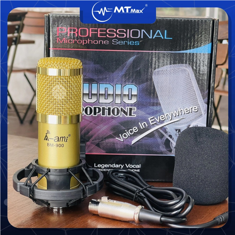 Micro thu âm AMI BM900 kết nối được tất cả soundcard- Cho chất âm đầu vào tốt- lựa chọn trong tầm giá