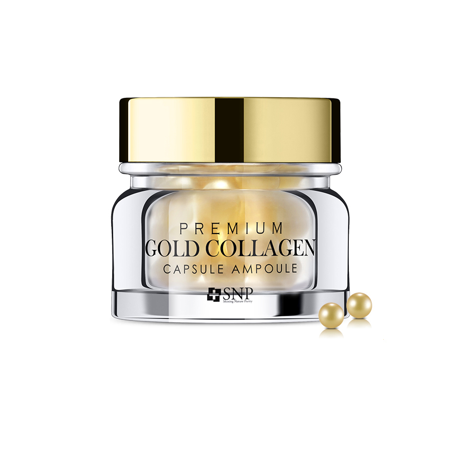 Viên Dưỡng Da Tinh Chất Vàng Collagen Chống Lão Hóa Chuyên Sâu SNP PREMIUM GOLD COLLAGEN CAPSULE AMPOULE