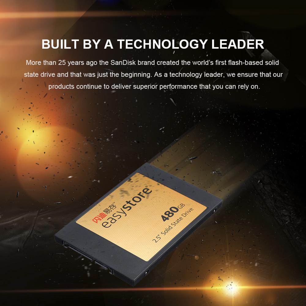 Ổ cứng SATA Revision 3.0 2,5 inch 120GB cho Máy tính để bàn Sandisk easystore SSD