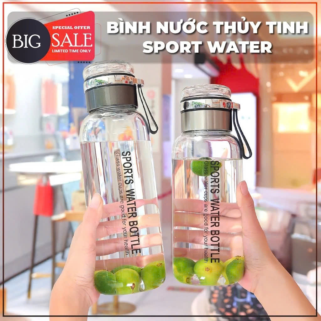 Bình Thủy Tinh 2 Lớp Pha Trà - Cách Nhiệt Tốt - Có Lõi Lọc Inox 304 - Dung Tích 750ml - Hàng Loại 1 TẶNG KÈM TÚI Văn Phòng Du Lịch Dã Ngoại