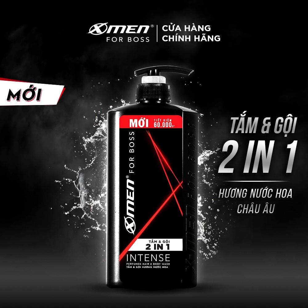 Combo 2 Tắm Gội X-Men for Boss Intense 2in1 650g