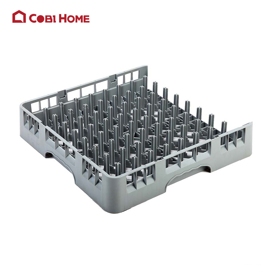 Giá đỡ đựng khay đĩa bằng nhựa 64 ngăn mở rộng HORECA JD mã JD-64R0P