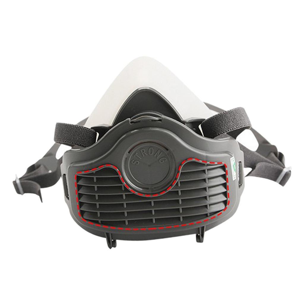 Silica Gel Half Face Dust Mask Breathing Dust-proof Anti-fog Mask