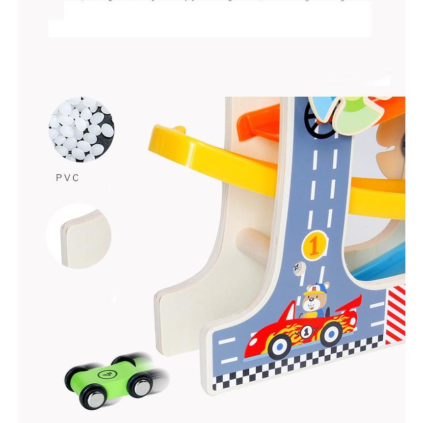 Đồ chơi trí tuệ cho bé trai, cầu trượt – xe ô tô cho bé Smart Kids