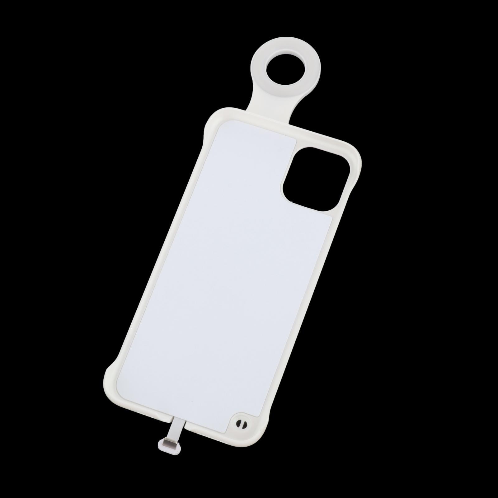 Mobile Phone Case Mixed Warm Cold Light Image Clear for iPhone 12/12 Pro White