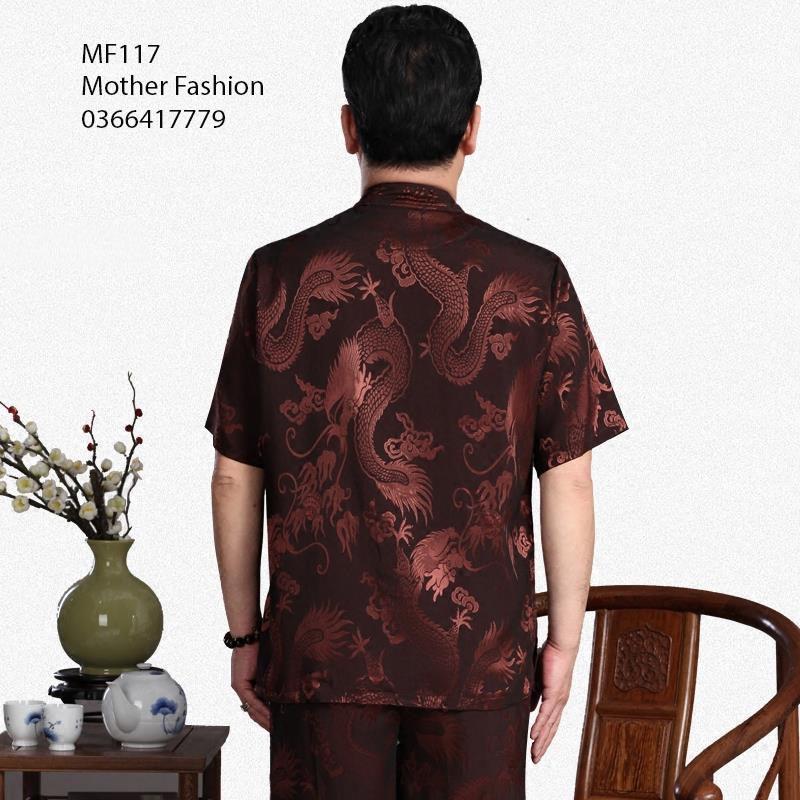 Bộ quần áo nam trung niên, quần áo cho ông già MF117