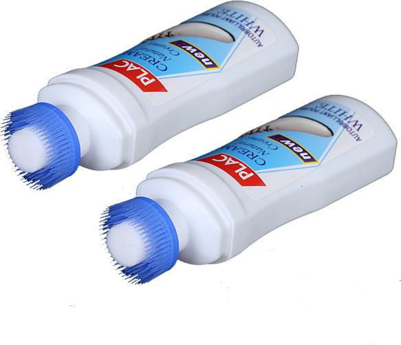 Bộ 2 Chai xịt trắng giày plac Kèm đầu cọ 100ml