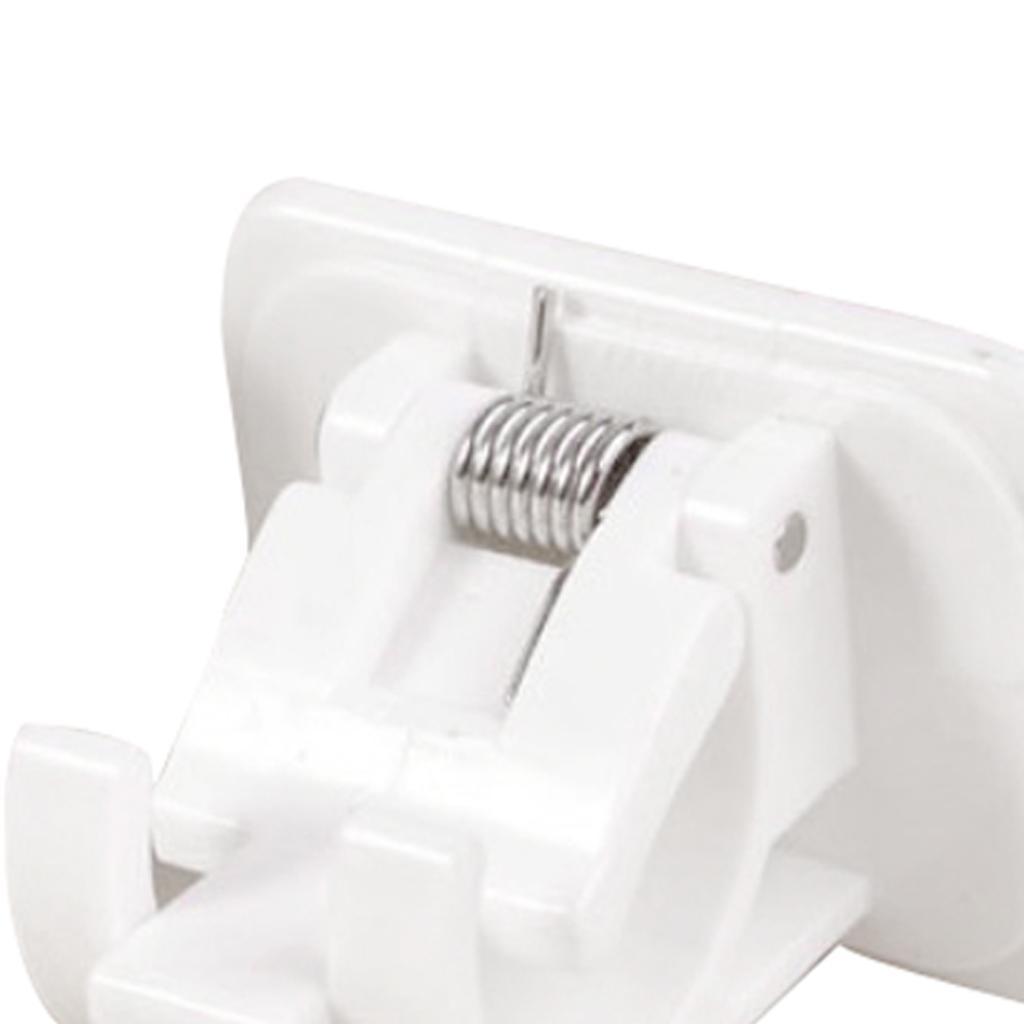 4/6/8/10xAdjustable Rod Bracket Holders wall Curtain Hanging Rod Clips