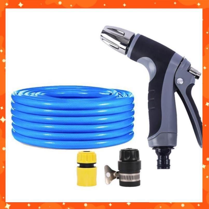 Bộ dây và vòi xịt tăng áp rửa xe tưới cây