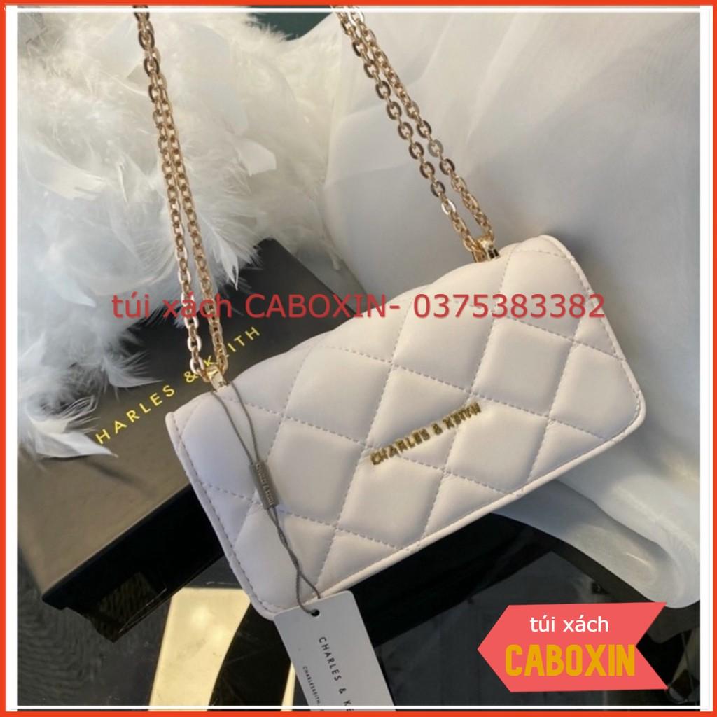 Túi xách nữ đeo chéo trần trám lót đỏ sang chảnh