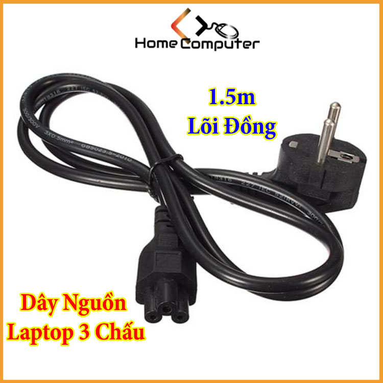 Dây Nguồn - Dây Nguồn Laptop  Dài 1.5m Hàng Chất Lượng