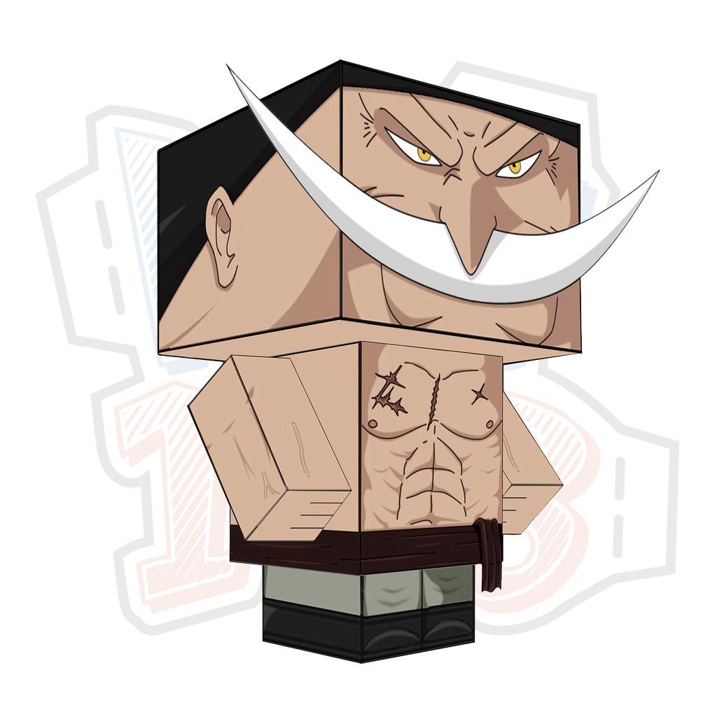 Mô hình giấy Anime One Piece Edward Newgate (Râu Trắng)