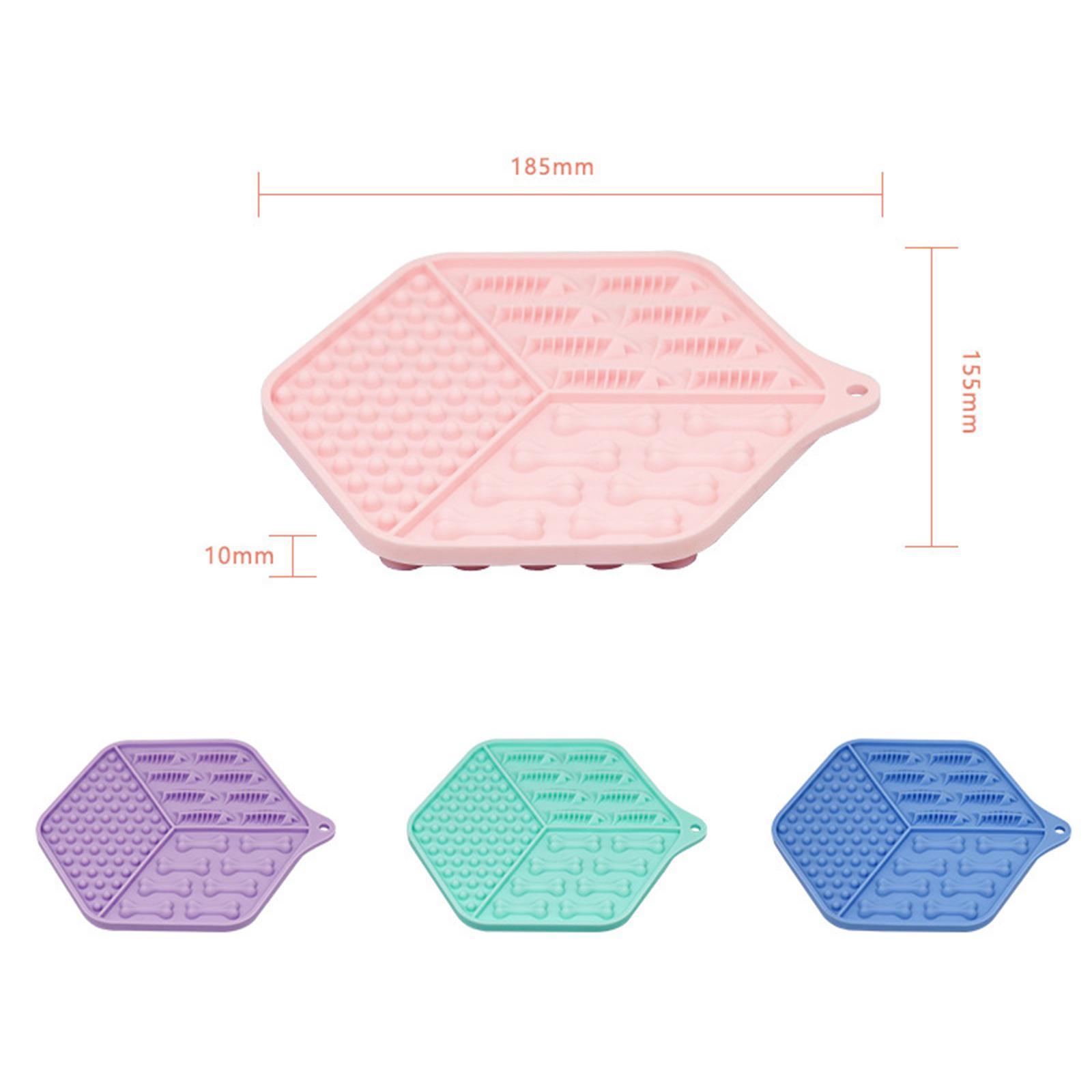 Silicone Dog Lick Pad Mat Slow Feeder for  Nail Trimming