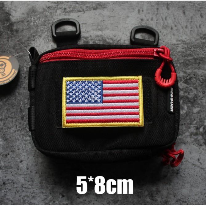 Patch vải velcro cờ Mỹ_USA dán ba lô, nón , quần áo , túi xách