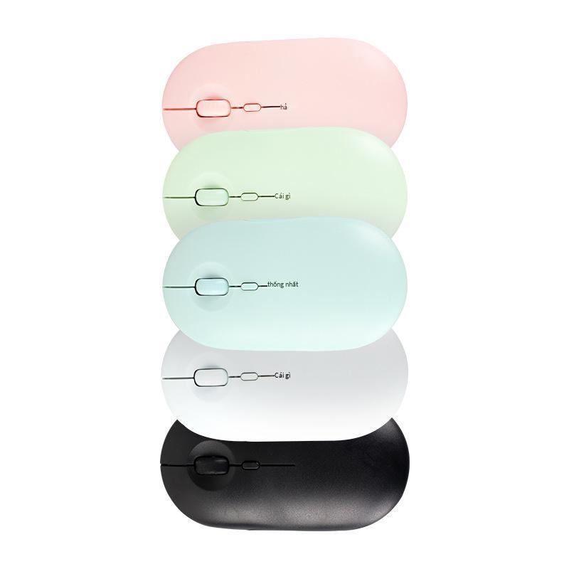 Ưu đãi đặc biệt chuột không dây hai chế độ bluetooth mới Pebble đá cuội không tiếng ồn chuột chơi game không giới hạn siêu mỏng