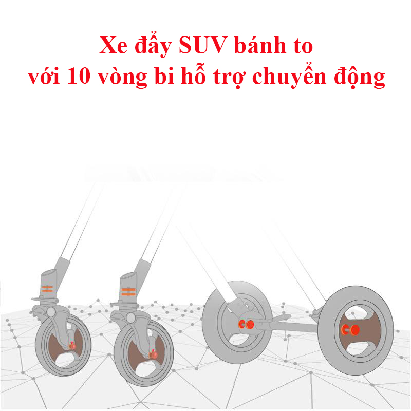 Xe đẩy trẻ em 2 chiều 3 tư thế, xe đẩy du lịch, xe đẩy gấp gọn (đen)