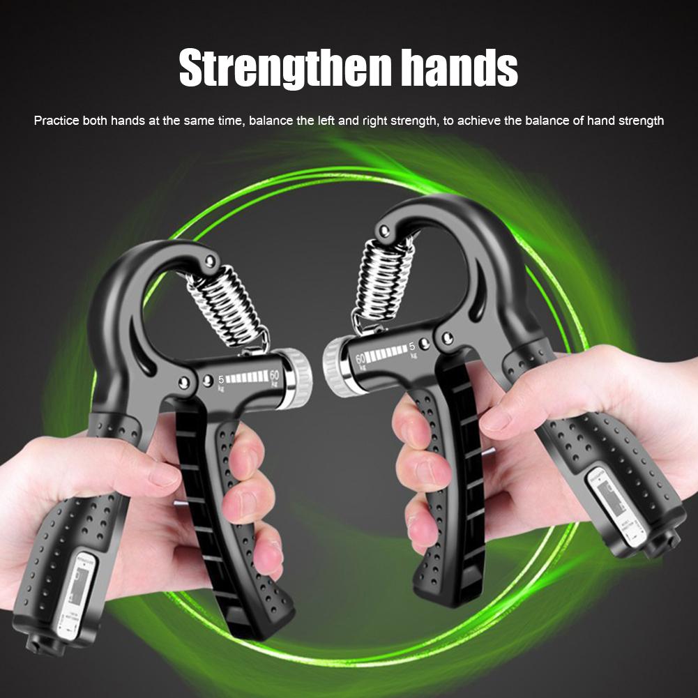 1/2pcs có thể đếm được sức mạnh sức mạnh tập thể dục tập thể dục có thể điều chỉnh thể thao thể thao tay nắm tay tay nắm ngón tay cái kẹp cổ tay Color: 2PCSS Orange