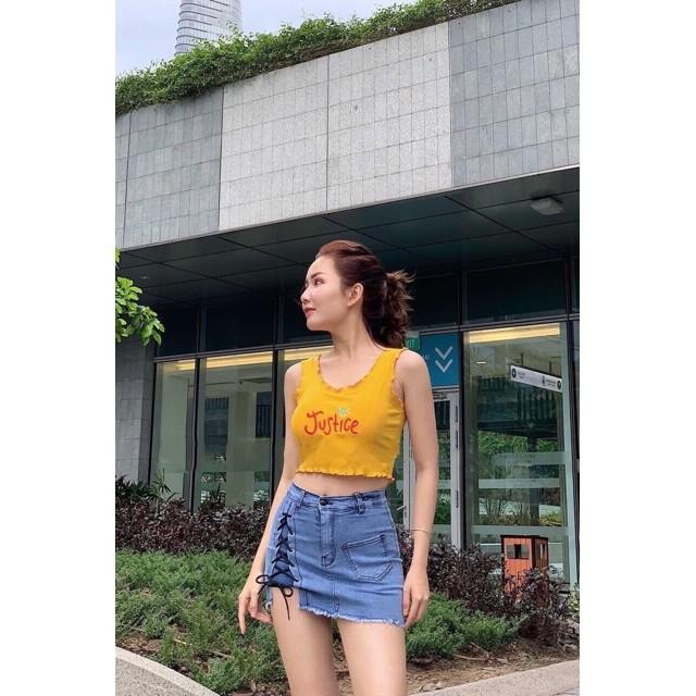 Áo Croptop Ba Lỗ Justice Siêu Yêu LH55