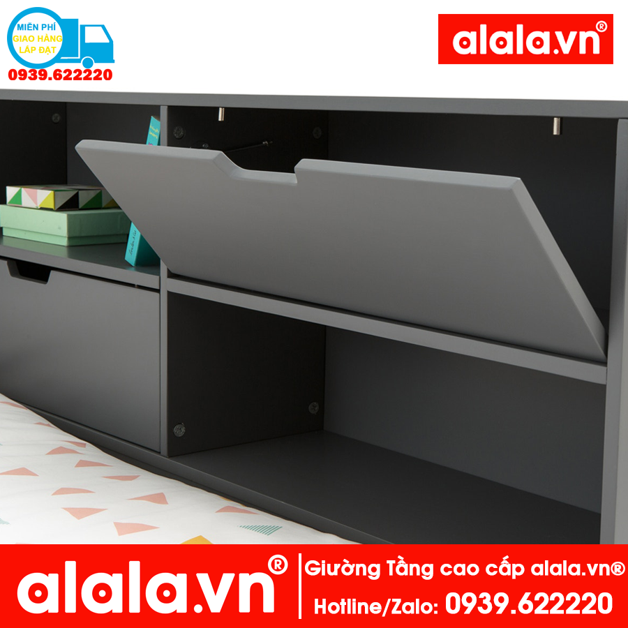 Giường tầng ALALA109 cao cấp - Thương hiệu alala.vn ( trên 1m4, dưới 1m2)