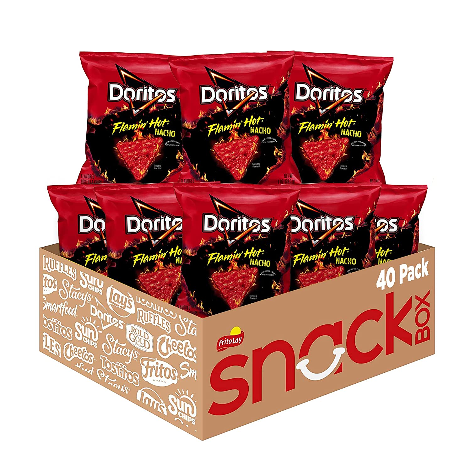 Bánh Snack hiệu Doritos Flamin Hot Nacho 312g - Hàng nhập USA