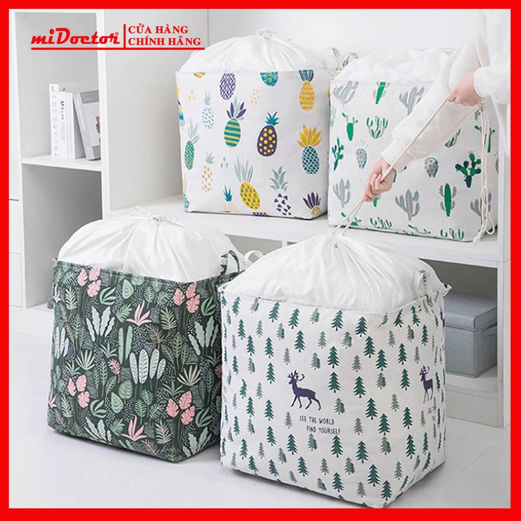 Túi Bạt Đựng Quần Áo, Chăn Mền Gấp Gọn Cỡ Đại 50x40x50cm miDoctor