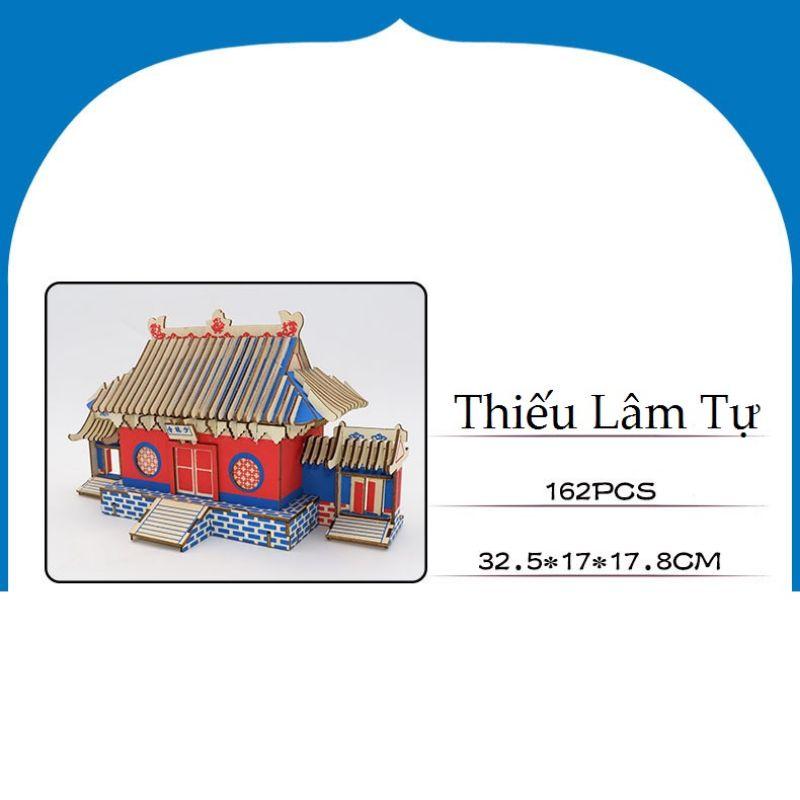 Mô hình đồ chơi lắp ráp 3D gỗ - Thiếu Lâm Tự