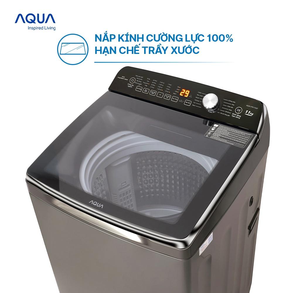 Máy giặt cửa trên Aqua 11kg AQW-FR110GT.PS - Hàng chính hãng - Chỉ giao HCM, Hà Nội, Đà Nẵng, Hải Phòng, Bình Dương, Đồng Nai, Cần Thơ