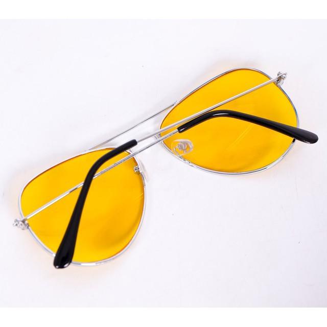 BỘ 2 MẮT KÍNH ĐI ĐÊM NIGHT VIEW GLASSES (MÀU VÀNG)