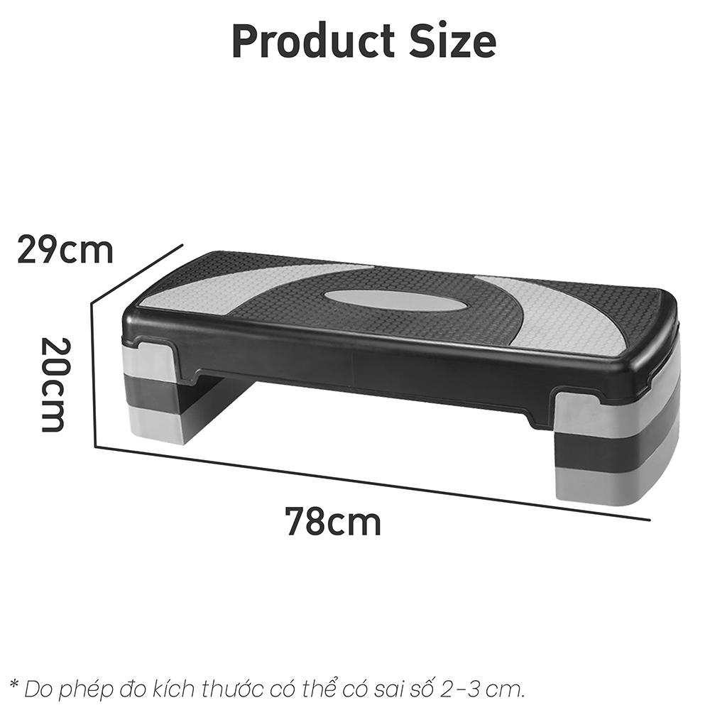 BG Bục dậm nhảy tập aerobic step size 78cm giảm cân toàn thân hiệu quả mới 2020