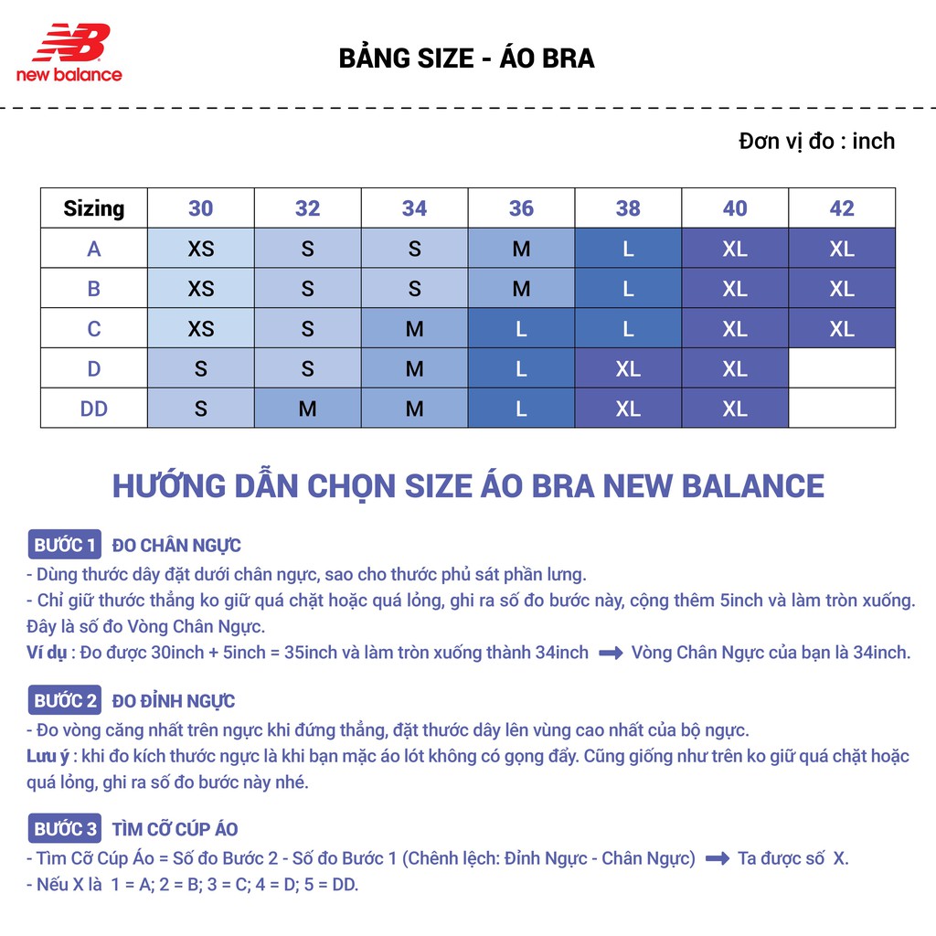 Áo bra thể thao tập gym nữ New Balance Pace 3.0  -  AWB11034 (form châu Á)