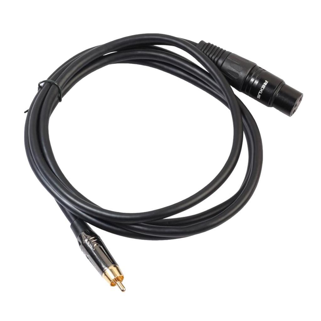 RCA Male to XLR Female Cable Cord Microphone Audio Connector Wire 100cm