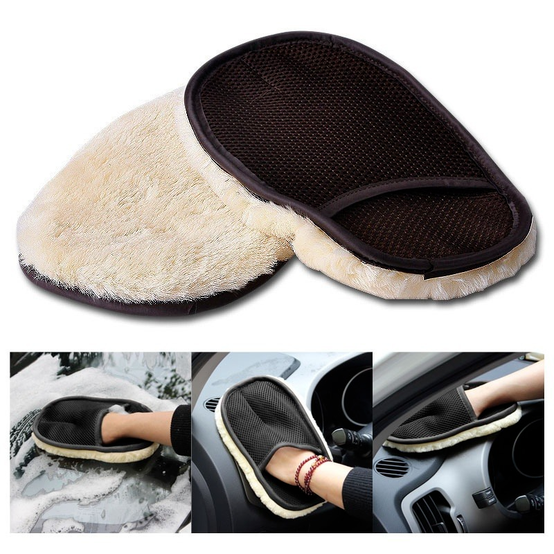 Gang tay lông cừu Kiotool rửa xe lau xe đánh bóng ô tô xe máy chuyên dụng