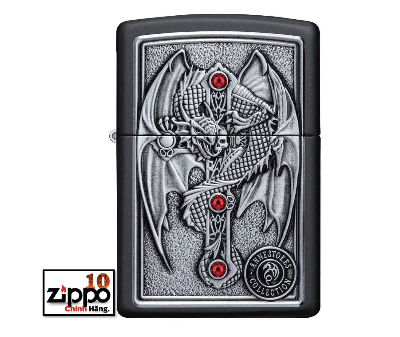 Bật lửa ZIPPO 49755 Anne Stokes Gothic Guardian Emblem - Chính hãng 100%