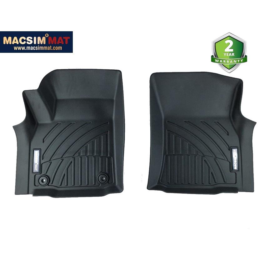 Thảm lót sàn xe ô tô Toyota Hilux 2015-đến nay Nhãn hiệu Macsim chất liệu nhựa TPV cao cấp màu đen màu be