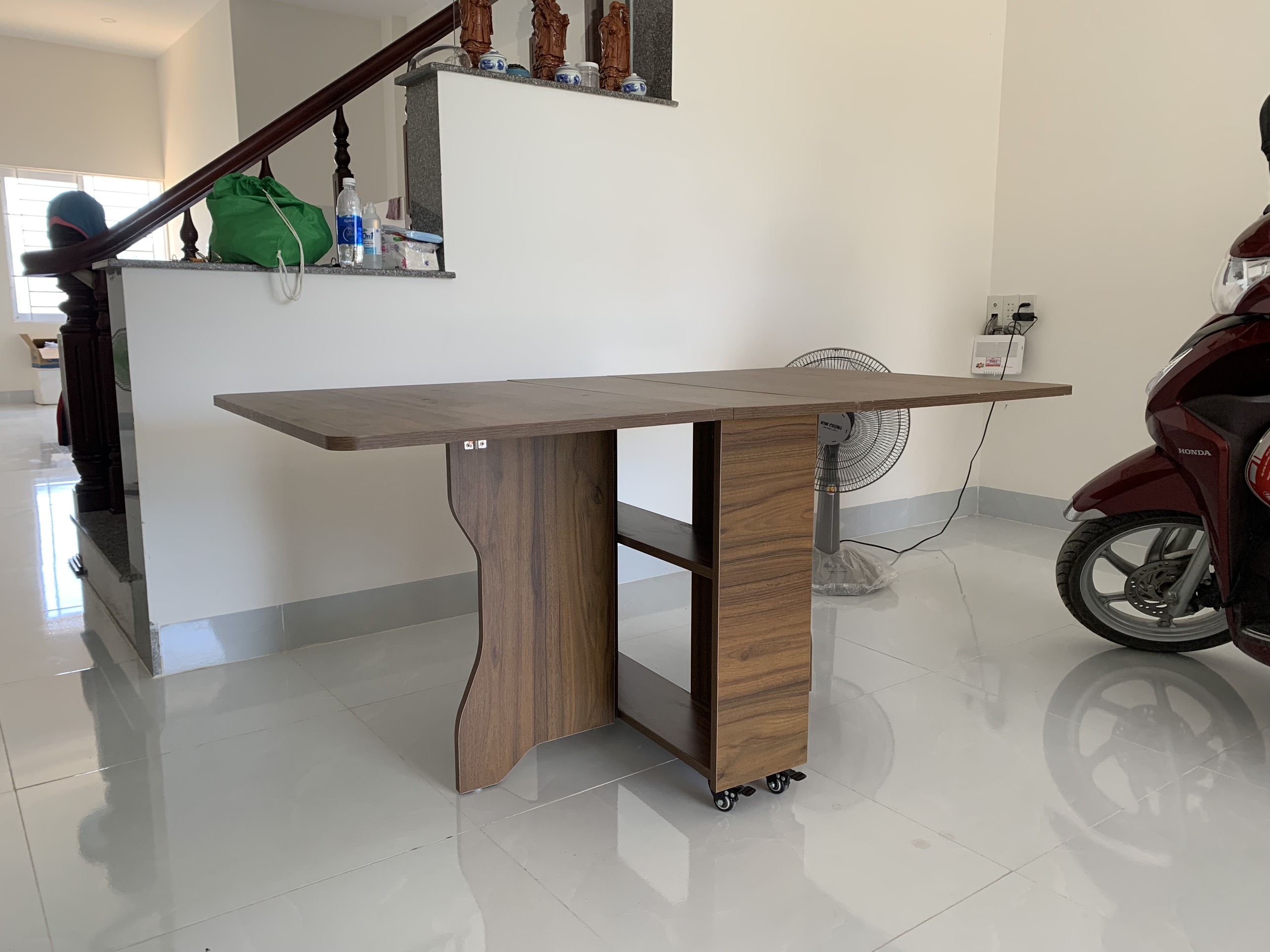 BÀN ĂN THÔNG MINH XẾP GỌN - Có bánh xe